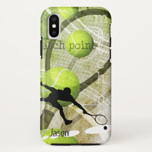 Match Point men's tennis player name iPhone XS Case