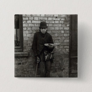 Match-Seller. c.1900 15 Cm Square Badge