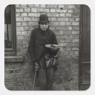 Match-Seller. c.1900 Square Sticker