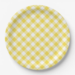 Match Your Wedding Palette Country Gingham Paper Plate