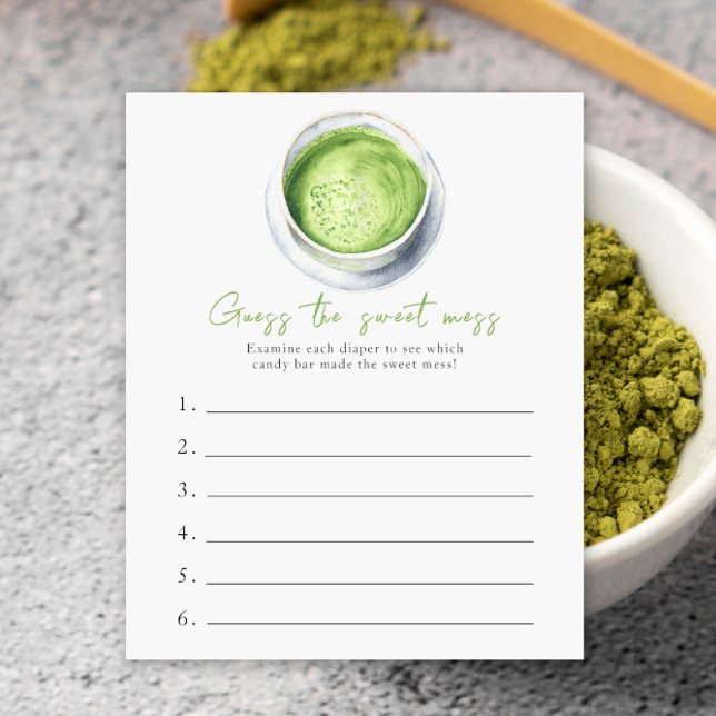 Matcha baby shower Guess the sweet mess game (Creator Uploaded)