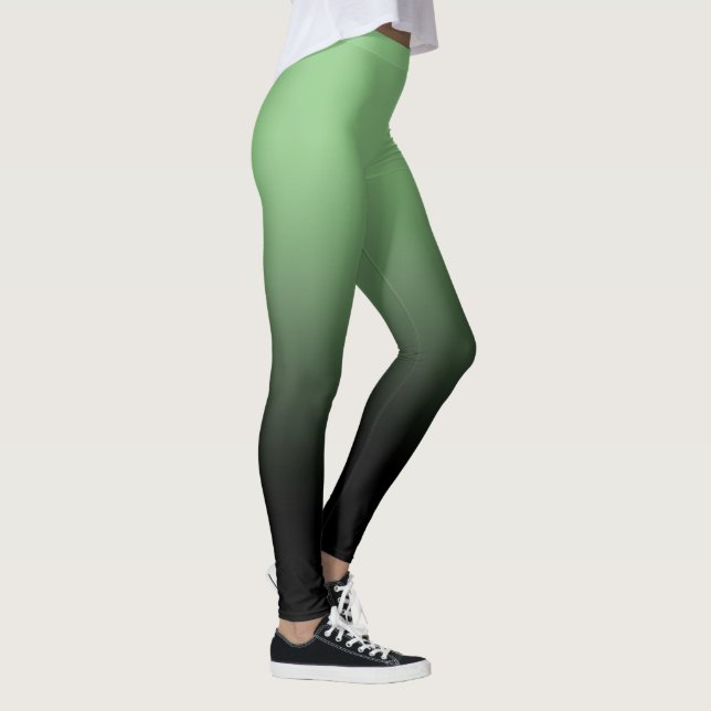 Matcha Black Ombre Leggings (Right)