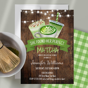 Matcha Bridal Shower Invitation