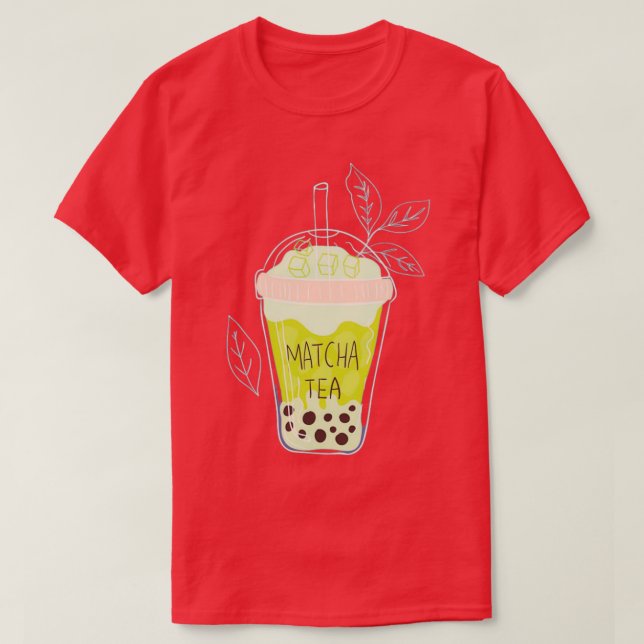 matcha bubble tea 4 T-Shirt (Design Front)