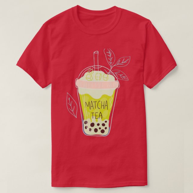 matcha bubble tea 6 T-Shirt (Design Front)