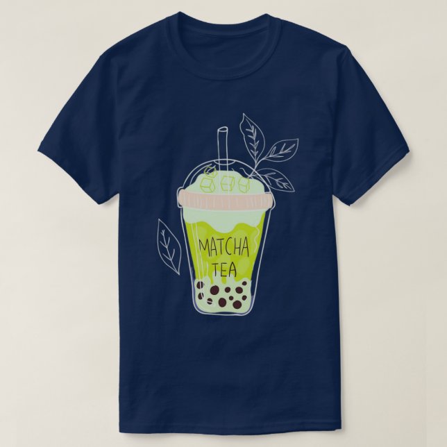 matcha bubble tea 9 T-Shirt (Design Front)
