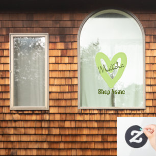 Matcha Cafe Window Cling