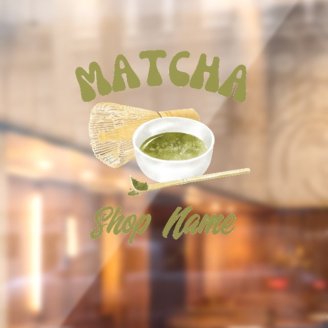 Matcha Cafe Window Cling (Sheet 2)