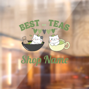 Matcha Cafe Window Cling