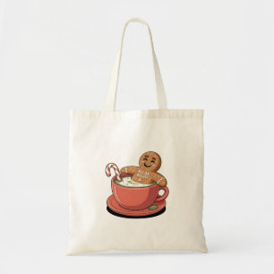 Matcha Christmas Gingerbread Latte Green Drink  Tote Bag