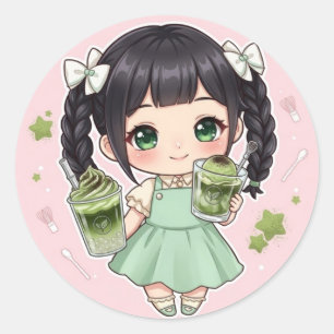 Matcha Classic Round Sticker