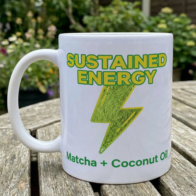 Matcha Coconut Oil Sustained Energy Recipe Coffee Mug (Creator Uploaded)