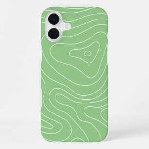 Matcha Contour Flow iPhone 16 Plus Case