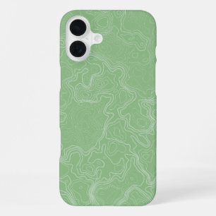 Matcha Contour Flow iPhone 16 Plus Case
