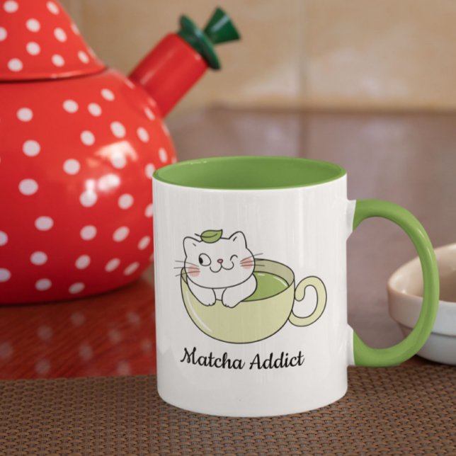 Matcha Cute Cat, Matcha Mug (Creator Uploaded)