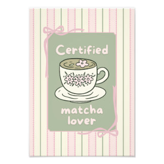 Matcha drink poster wall art 