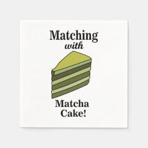 Matcha Green Cake Party Napkin