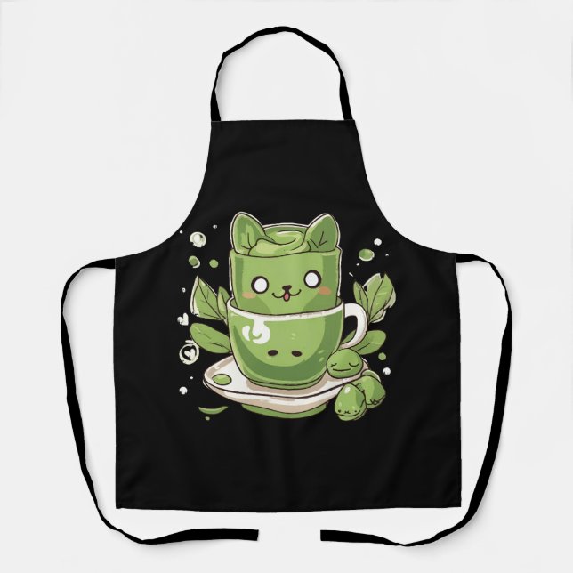 matcha green tea apron (Front)