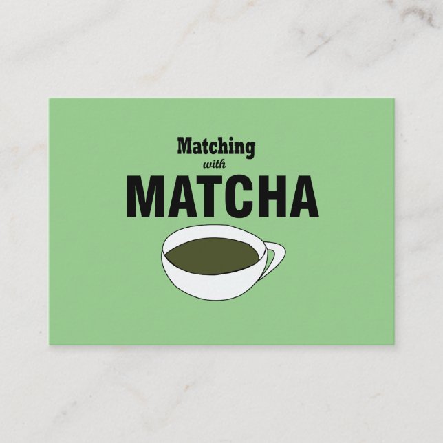 Matcha Green Tea Business Card (Front)