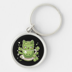 matcha green tea key ring