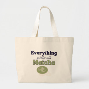 Matcha Green Tea Large Tote Bag