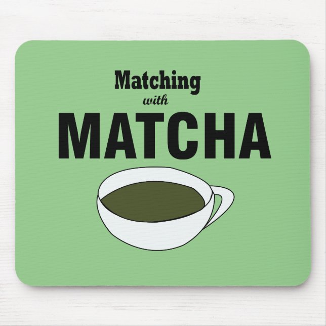 Matcha Green Tea Mouse Mat (Front)