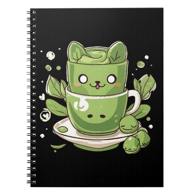 matcha green tea notebook (Front)