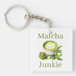 Matcha Junkie Keychain