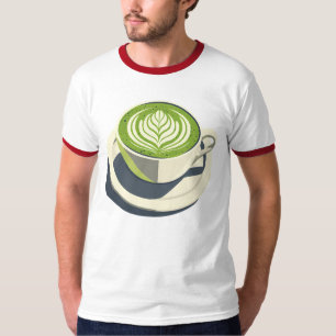 Matcha Latte Art Graphic T-Shirt – Coffee Lover