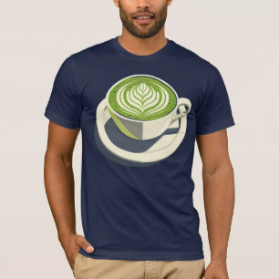 Matcha Latte Art Graphic T-Shirt – Coffee Lover