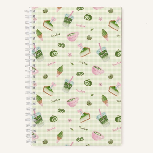 Matcha Lover Green Notebook (Front)