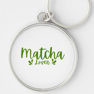 Matcha Lover Keychain Cute Green Tea Key Ring