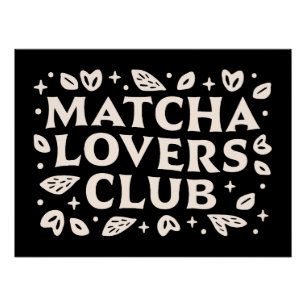 Matcha lover quotes poster