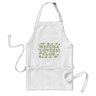 Matcha lovers club aesthetic standard apron