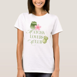 Matcha Lovers Club Green Tea Macarons & Sakura T-Shirt