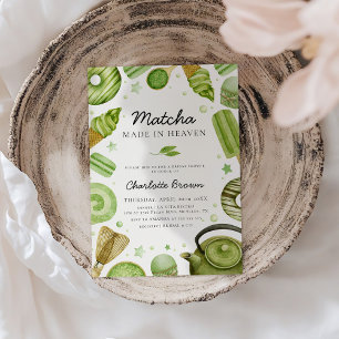 Matcha Made in Heaven Bridal Shower Invitation