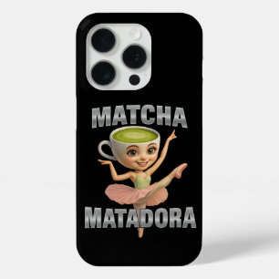 Matcha Matadora  Grace Meets Green Energy iPhone 15 Pro Case