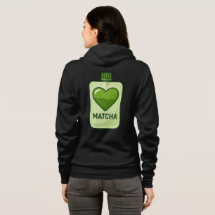 Matcha Serum Pouch with Heart Design Hoodie