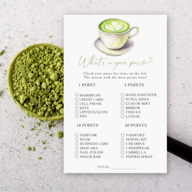 Matcha tea What's in your purse game (Creator Uploaded)