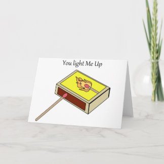Matchbox match fire light couple card