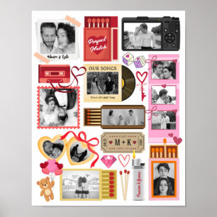 Matchbox Perfect Match Couple Picture Collage Poster