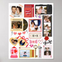 Matchbox Photo Collage Perfect Match Couple Retro