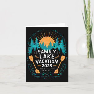 Matching 2025 Camping Hiking Cabin Family Lake Vac Card