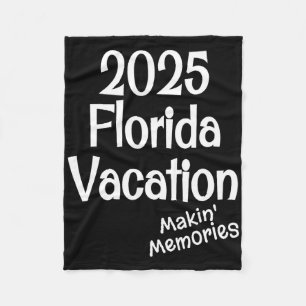 Matching 2025 Florida Family Vacation Making Memor Fleece Blanket
