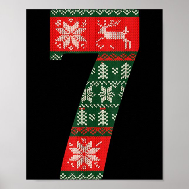 Matching 67 Christmas Ugly Sweater Meme Number 7  Poster (Front)