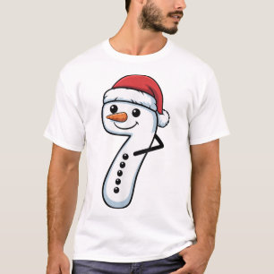 Matching 67 Snowman Couple Christmas Meme - Number T-Shirt