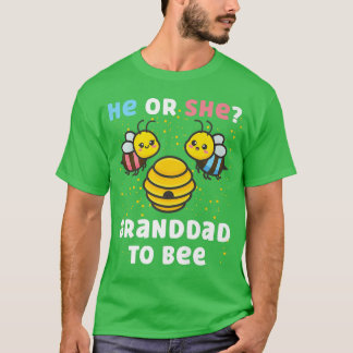 Matching Baby Gender Reveal Party He Or She Grandd T-Shirt