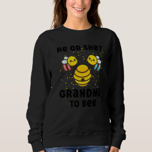 Matching Baby Gender Reveal Party He Or She Grandm Sweatshirt