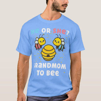 Matching Baby Gender Reveal Party He Or She Grandm T-Shirt
