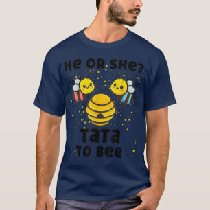Matching Baby Gender Reveal Party He Or She Tata T T-Shirt